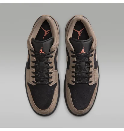 Кроссовки мужские Air Jordan 1 Low Beige/Black IB7109-005