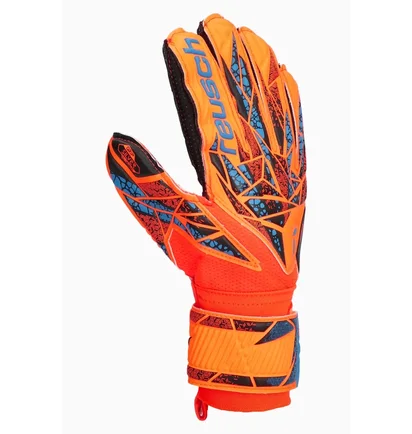 Рукавиці воротарські дитячі Reusch Attrakt Silver Junior Orange/Black 5472215-2211