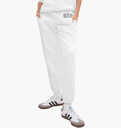 Штаны женские Gap Logo Jogger Sweatpants White 463492-18