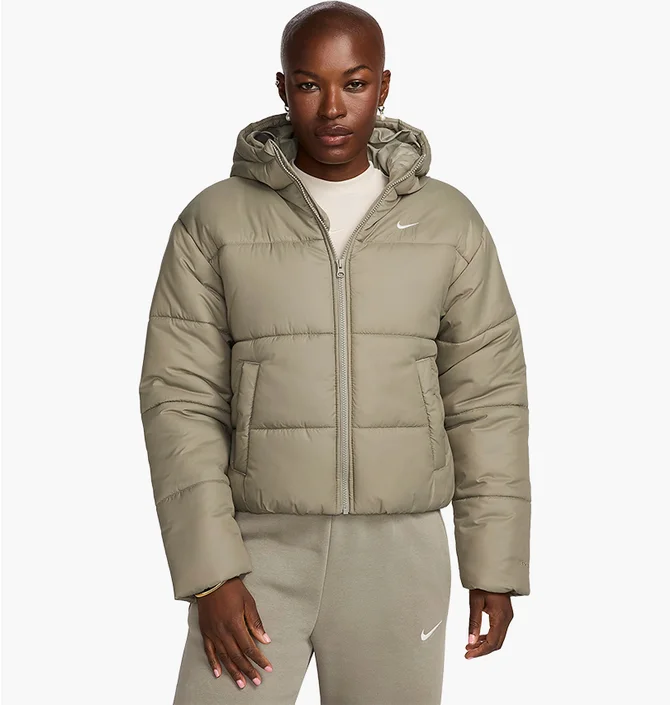 Пуховик жіночий Nike Therma-Fit Sportswear Classic Puffer Grey FZ5899-321