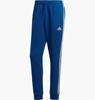 Штаны мужские Adidas Essentials Fleece Tapered Cuff 3-Stripes Pants Blue HL2270