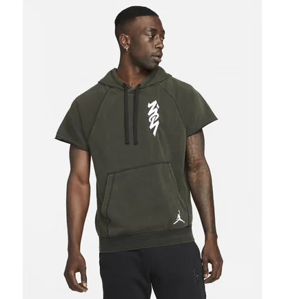 Худі чоловіче Air Jordan Zion Cutoff Hoodie Grey DA9842-010