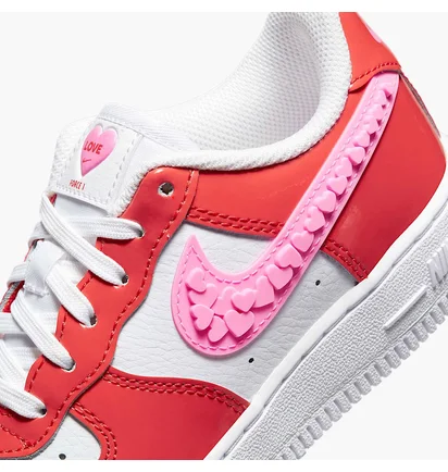 Кроссовки детские Nike Air Force 1 Lv8 1 (Ps) White/Red FD1032-600