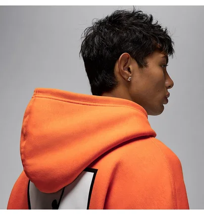 Худи мужское Air Jordan Brooklyn Fleece MenS Graphic Pullover Hoodie Orange HV0544-805