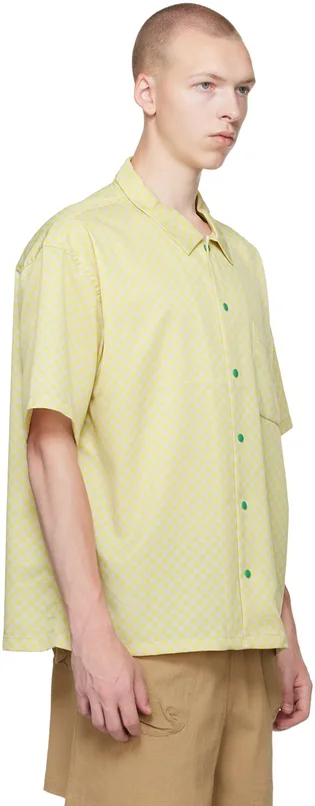 Сорочка чоловіча Brain Dead Micro Check Yellow BDS23T36003060GR23