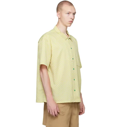 Сорочка чоловіча Brain Dead Micro Check Yellow BDS23T36003060GR23
