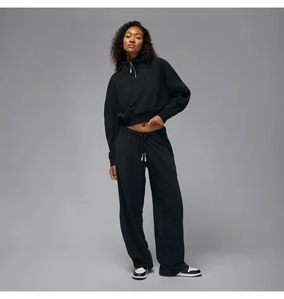 Толстовка женская Air Jordan Flight Fleece WomenS Quarter-Zip Top Black HV0326-010