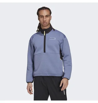 Кофта мужская Adidas Terrex Hike Half-Zip Fleece Light Blue GQ3684