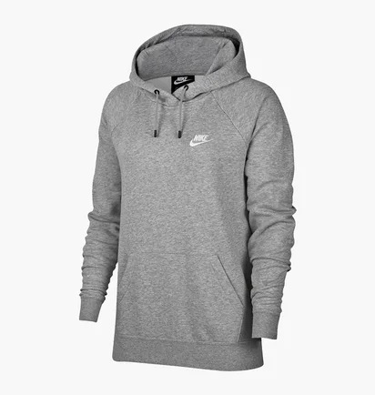 Худи женское Nike W Essential Fleece Hoodie Grey BV4124-063