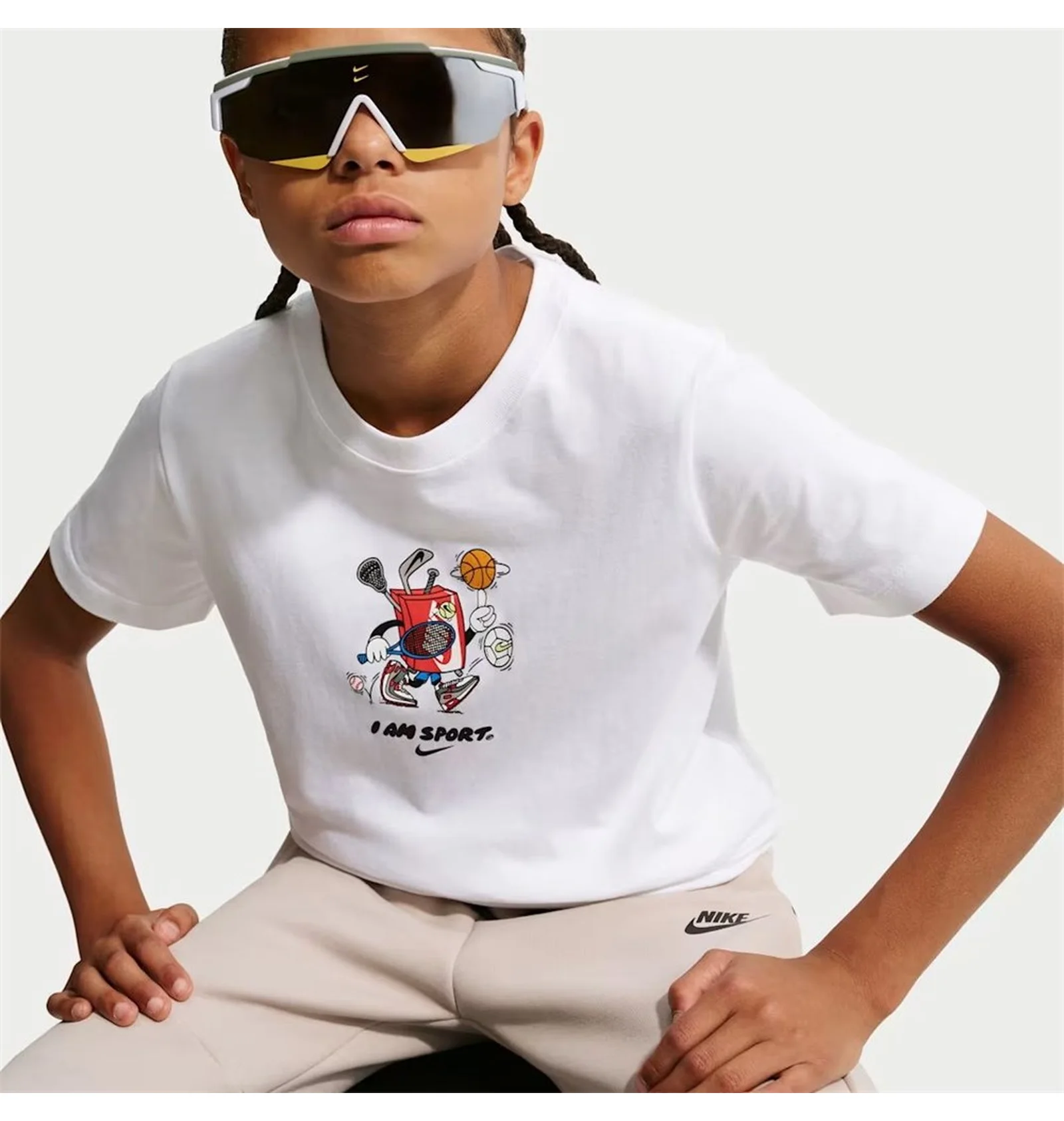ᐉ Футболка дитяча Nike Sportswear Big Kids T-Shirt White II0452