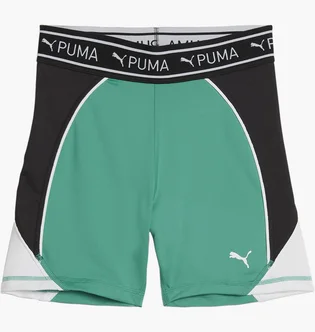 Шорты женские Puma Fit Train Strong 5 Shorts Green/Black 525042-86