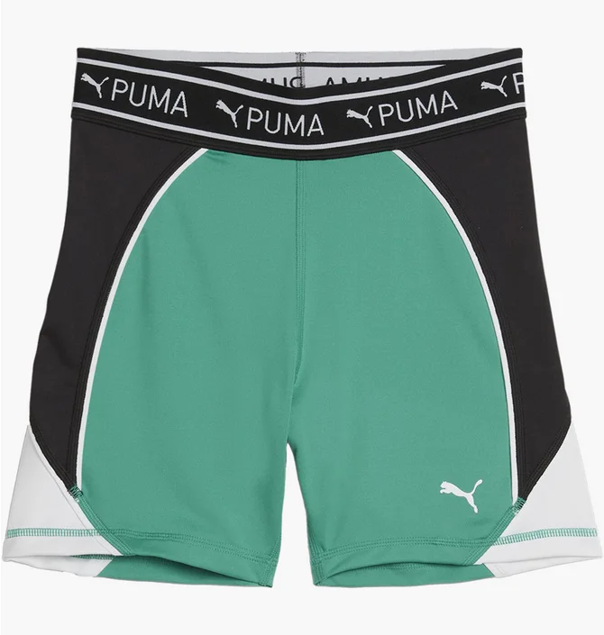 Шорты женские Puma Fit Train Strong 5 Shorts Green/Black 525042-86