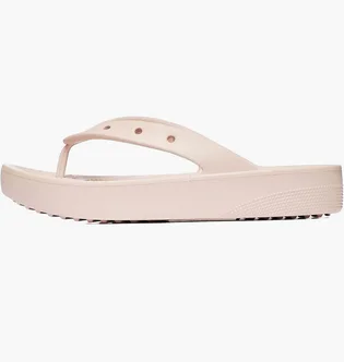 Тапочки женские CROCS Classic Platform Flip Beige 207714-6UR
