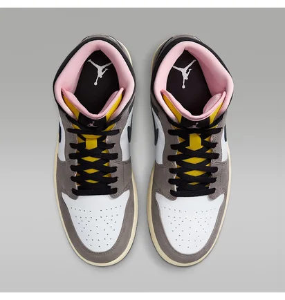 Кроссовки мужские Air Jordan 1 Mid Se Grey/Multi HQ2011-100