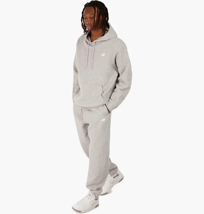 Худи мужское New Balance Sport Essentials Fleece Grey MT41511-AG