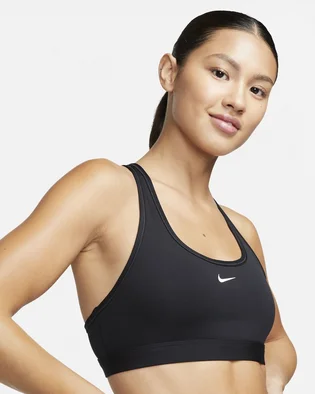 Топ женский Nike Swoosh Light Support Black DX6817-010