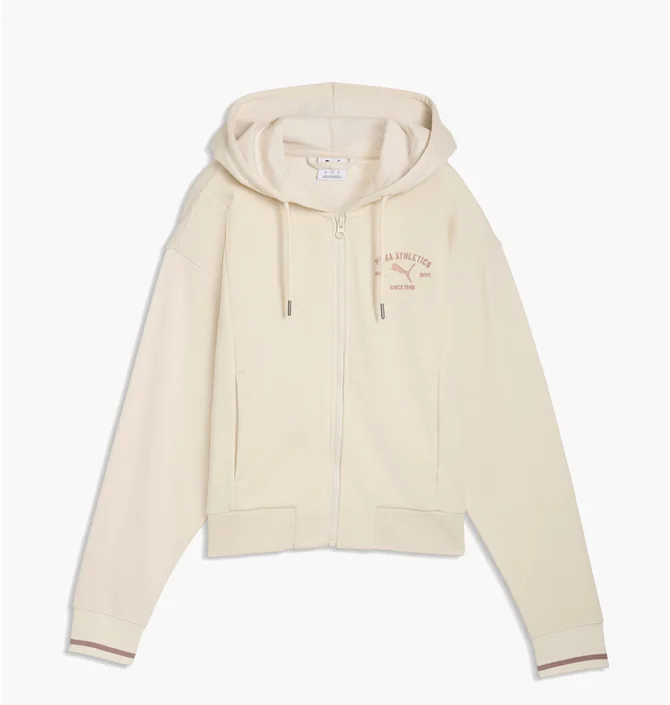 Толстовка жіноча Puma Class Full-Zip Beige 691878-87