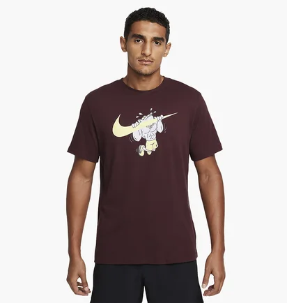 Футболка чоловіча Nike M Nk Df Tee Slub Iykyk Bordo HF6142-010