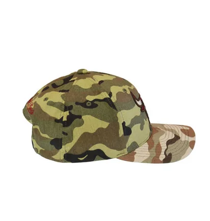 Кепка унисекс Mitchell & Ness Nba Chicago Bulls Woodland Desert Stretch Snapback Camo/Green 6HSSMM19494-CBUCMWD