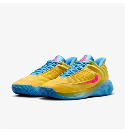 Кроссовки мужские Nike Giannis Immortality 4 Yellow/Light Blue FQ3680-700