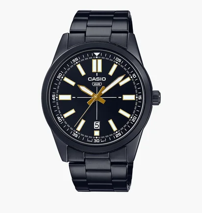 Часы мужские Casio Analog Dial Stainless Steel MTP-VD02B-1E