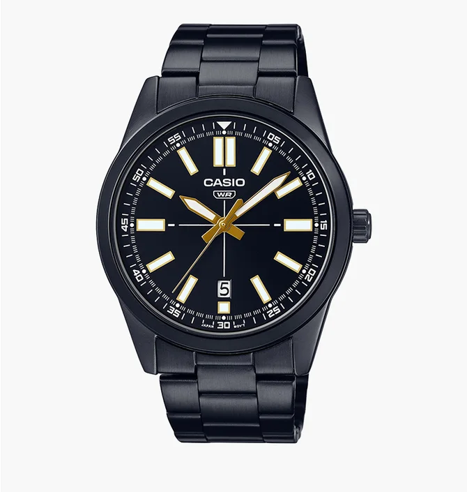 Часы мужские Casio Analog Dial Stainless Steel MTP-VD02B-1E