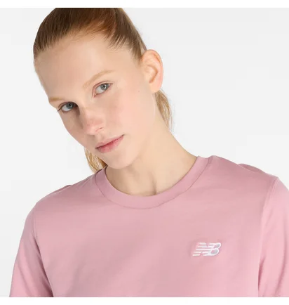 Футболка жіноча New Balance Sport Essentials Cotton Pink MT41509-GIN