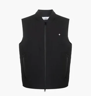 Жилетка мужская STONE ISLAND Stellina Logo-Embroidered Black 7815G03G2-V0029