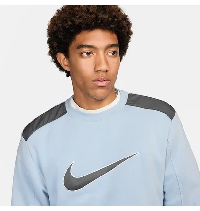 Свитшот мужской Nike Sportswear Fleece Light Blue FN0245-440