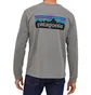 Лонгслів чоловічий Patagonia L/S P-6 Logo Responsibili-Tee Grey 38518GLH