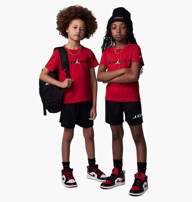 Спортивний костюм дитячий Air Jordan Baseline Red/Black 85D676-023