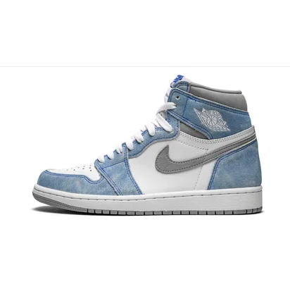 Кроссовки мужские Air Jordan 1 Retro High Og White/Light Blue 555088-402