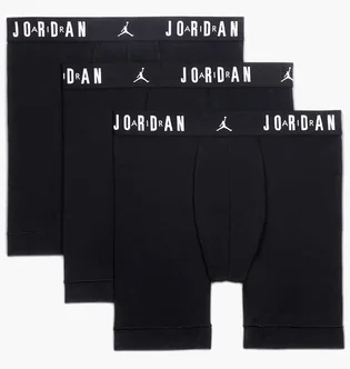 Трусы мужские Air Jordan Flight Cotton Core Boxer Brief Black (3 шт) JM0622-023