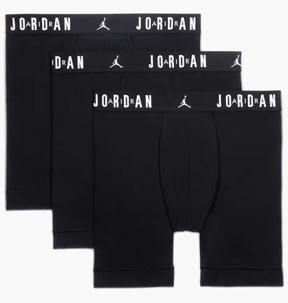 Труси чоловічі Air Jordan Flight Cotton Core Boxer Brief Black (3 шт) JM0622-023