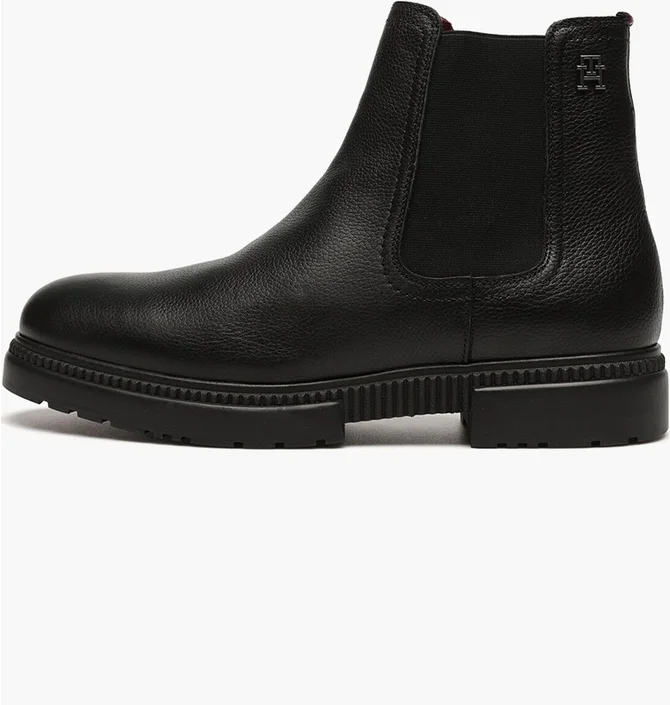 Ботинки мужские Tommy Hilfiger Comfort Cleated Termo Lth Chel Black FM0FM04650-BDS