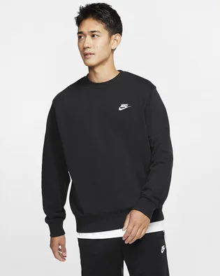 Свитшот мужской Nike M Nsw Club Crw Ft Black BV2666-010