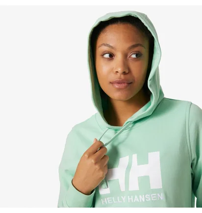 Худи женское Helly Hansen Logo Hoodie Green 33978-419