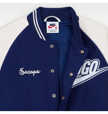 Куртка мужская Nike X Nigo MenS Varsity Jacket Blue/White FV5670-492