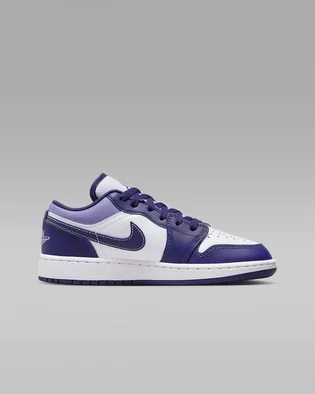 Кроссовки детские Air Jordan 1 Low Sky J Purple Gs White/Violet 553560-515