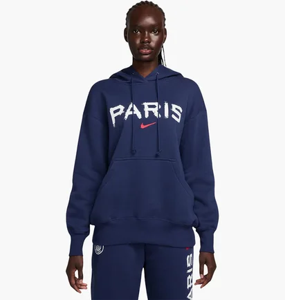 Худи женское Nike Psg Wnsw Phnx Flc Os Po Hdy Gx Blue FQ3253-410