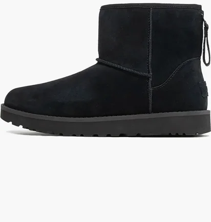 Уггі жіночі UGG Classic Mini Logo Zip Black 1122671-BLK