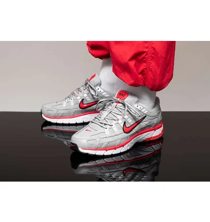 Кроссовки мужские Nike P-6000 Flat Silver/Red Cd6404-001