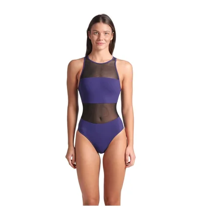 Купальник женский Arena Mesh Panels Swimsuit Vent Back Blue 006658-900