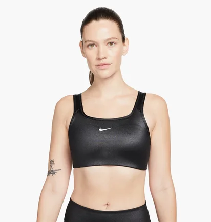 Топ женский Nike W Nk Df Swsh Shine Bra Black DD1438-010