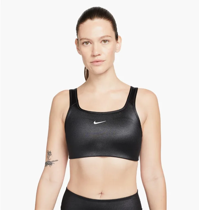 Топ женский Nike W Nk Df Swsh Shine Bra Black DD1438-010