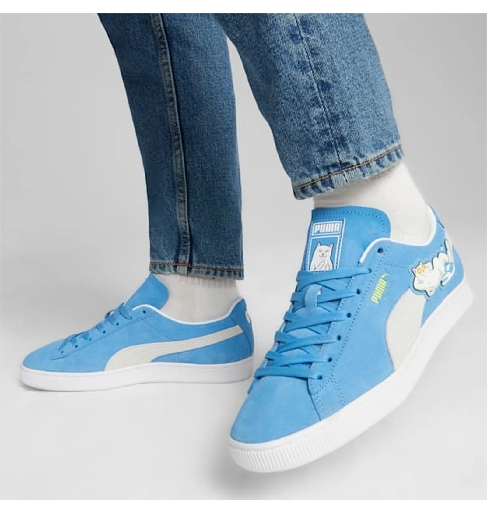 ᐉ Кроссовки женские Puma X Ripndip Suede Blue Sneakers Light Blue