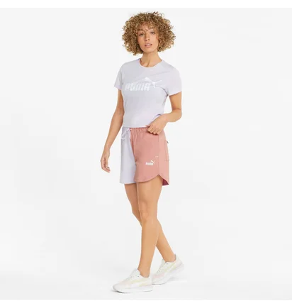 Шорты женские Puma Power High-Waist Beige/Violet 848405-17