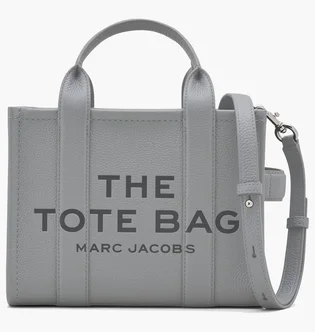 Сумка жіноча Marc Jacobs The Leather Small Tote Bag Grey H009L01SP21-WOLF-GREY-54790