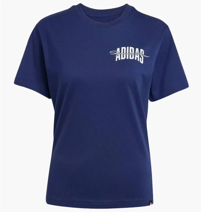 Футболка женская Adidas Collegiate Graphic Blue JV8546