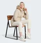 Парка женская Adidas Hooded Fur Beige HZ5734